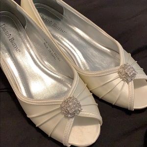 Bride wedding shoes; worn once